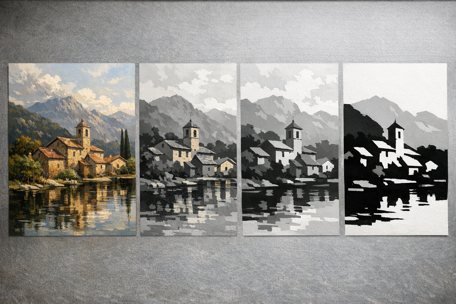 Value distillation in art reference with simplified tones, contrast, composition, medium, condition visibility, photos, and appraisal context