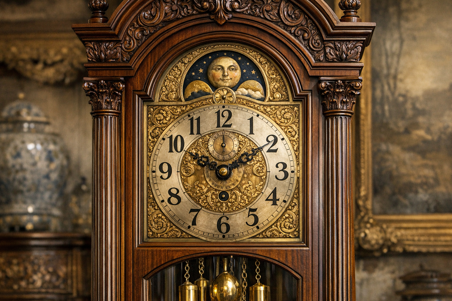 Antique grandfather clock values reference with maker, case, movement, dial, weights, pendulum, completeness, photos, repairs, and condition