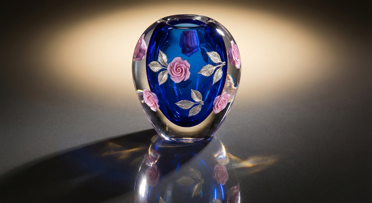 Charles Lotton art glass value reference with signature, form, color, surface, size, edition details, provenance notes, photos, and condition