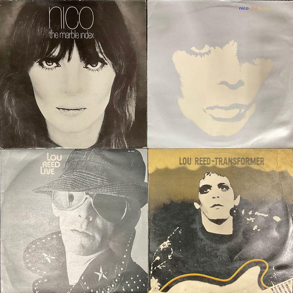 Market example: Nico and Lou Reed vinyl records