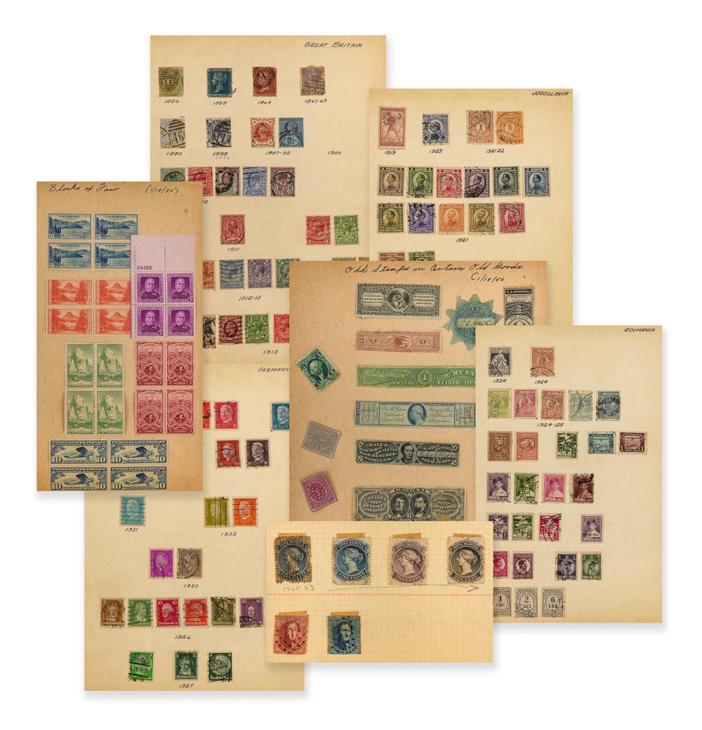 Market example image of an old stamp collection