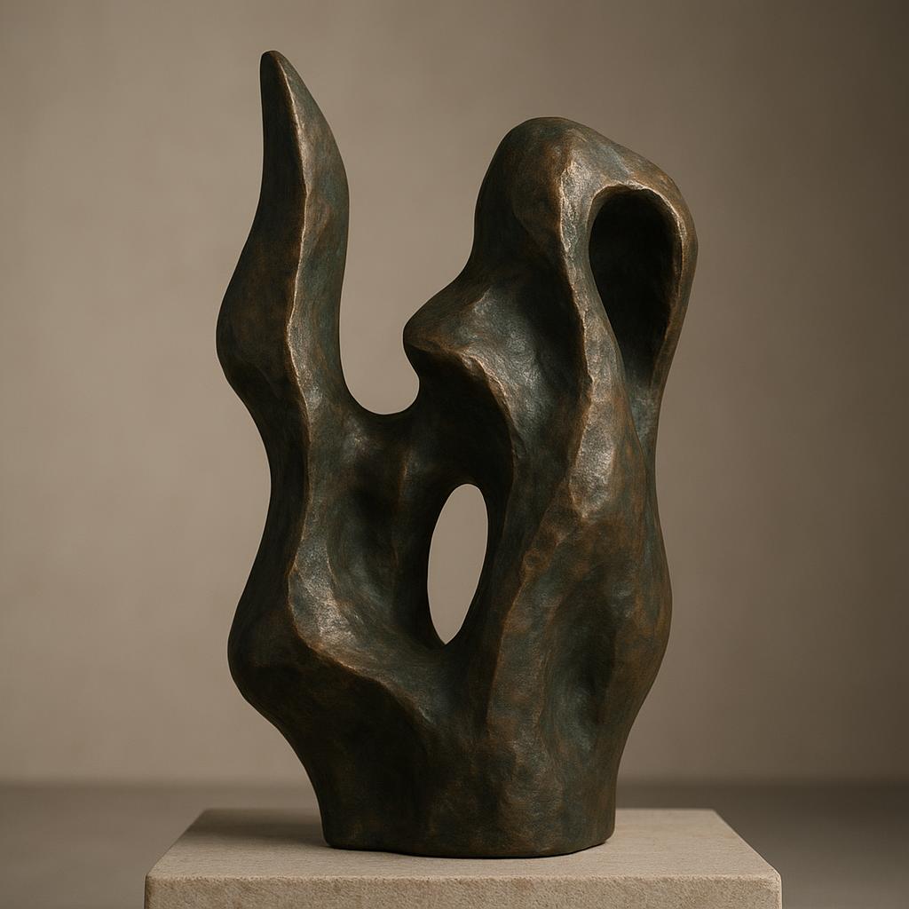 Lammel Szeitz handmade sculpture reference with signature, material, base, provenance notes, photos, and condition