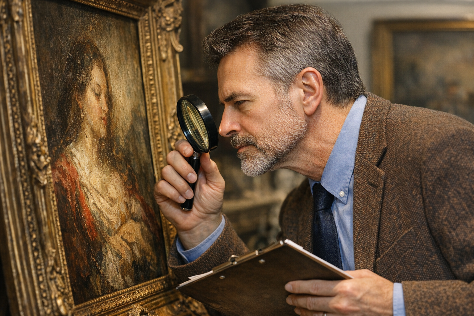 Art appraiser duties reference with inspection, research, value type, documentation, report scope, and limits