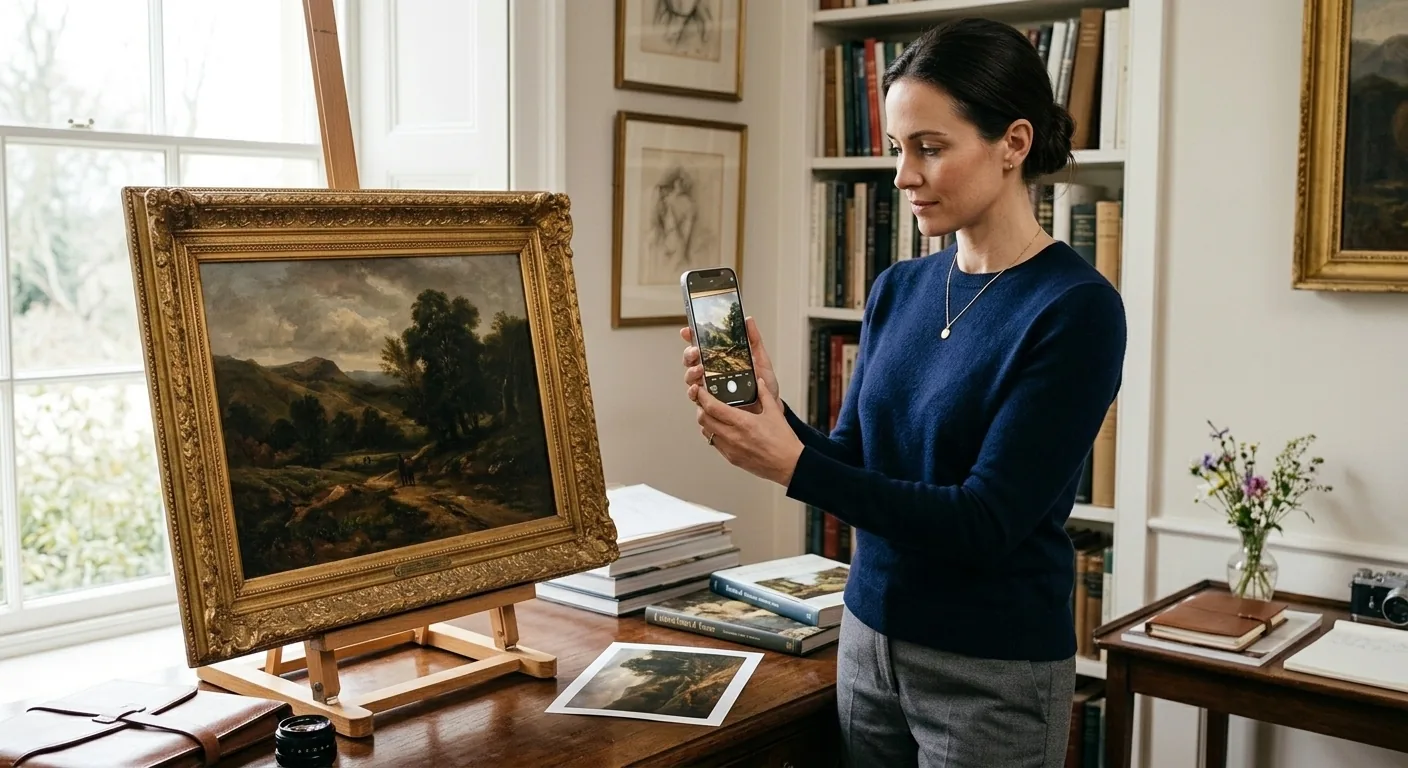 Customer starting an online art appraisal order