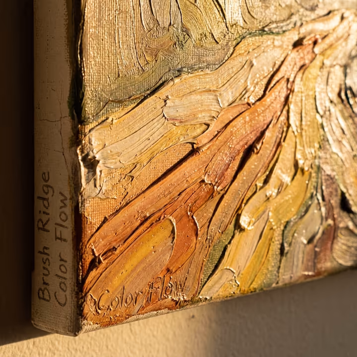 Original — raised brushstrokes you can see